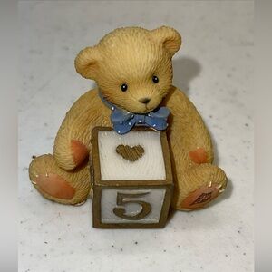 Vintage Cherished Teddies Block Gold 5